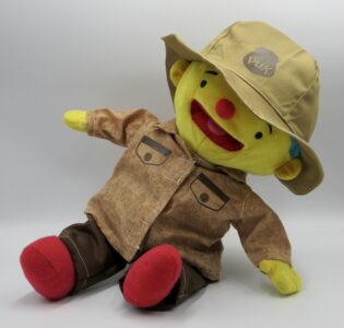 De foto van het product Safari kleding voor handpop Puk