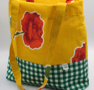 De foto van het product Schoudertas groen/geel