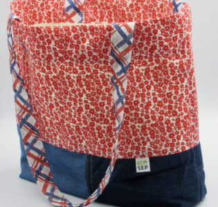 De foto van het product Schoudertas rood/blauw