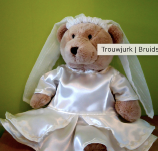 De foto van het product Trouwjurk voor beer Kiki