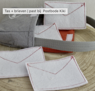 De foto van het product Tas + brieven voor postbode Kiki