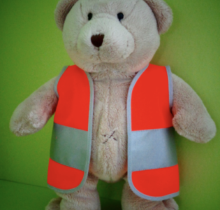 De foto van het product Veiligheidshesje v. beer Kiki