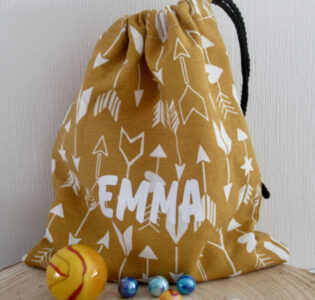 De foto van het product (Knikker)zak